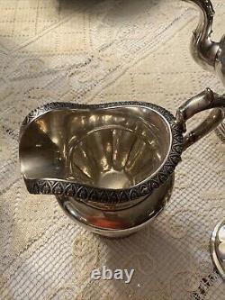 1830's GERARDUS BOYCE N. Y. COIN SILVER TEA SET WithSUGAR TONGS Museum Quality