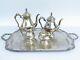 1847 Roger Bros'remembrance' 5 Piece Tea & Coffee Set With Serving Tray