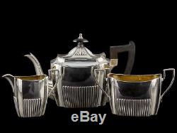 1899 Sterling Silver Bachelor Tea Set by Martin Hall & Co