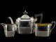 1899 Sterling Silver Bachelor Tea Set By Martin Hall & Co