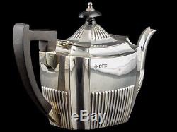 1899 Sterling Silver Bachelor Tea Set by Martin Hall & Co