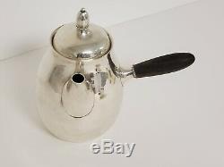 1930's Georg Jensen 4 Piece Sterling Silver Tea & Coffee Set Model #80 A, C, C, F
