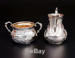 1933 German Third Reich period solid Sterling Silver Tea Coffee Set /600 gr