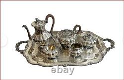 1940s Sheffield Design Community Ascot Silver Plate Tea Coffee Serving Set