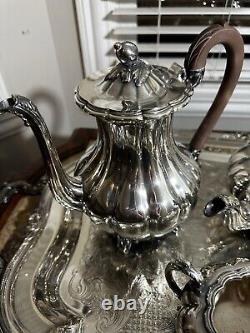 1940s Sheffield Design Community Ascot Silver Plate Tea Coffee Serving Set