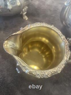 4 Piece Vintage International Sliver Co. COUNTESS Tea Set