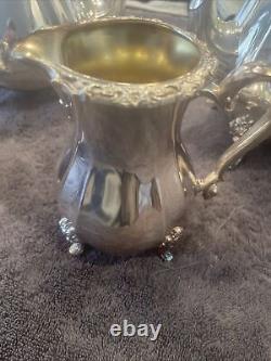 4 Piece Vintage International Sliver Co. COUNTESS Tea Set