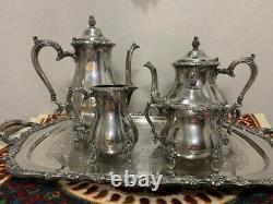 (5 Pc) Countess Silverplate Coffee & Tea set Service Countess By Webster Wilcox