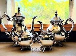 5 Pc FB Rogers 1883 Silverplate Tea Set 2333 Vintage 1950's USA