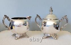 5 Pc FB Rogers 1883 Silverplate Tea Set 2333 Vintage 1950's USA