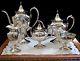 5-piece Collectible, Sterling Silver Tea Set Minuet Pattern