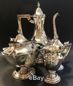5-Piece Japanese Okubo Brothers 950 Sterling Silver Tea/Coffee Set