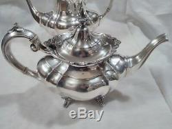 5 Piece Reed And Barton Sterling Hampton Court Coffe And Tea Set