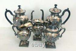 5 Piece Silver Plate Tea and Coffee set Victorian good condition