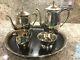 5 Piece Sterling Silver Tea Set Paul Revere Reproduction By Poole