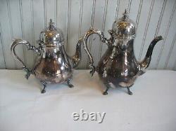 5 pc set KING GEORGE silverplate tea coffee hollow ware International Silver'21