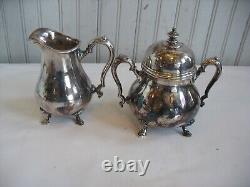 5 pc set KING GEORGE silverplate tea coffee hollow ware International Silver'21