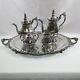 5pc Baroque Tea Coffee Set Wallace Mcm Silverplate Set Weighs 19#