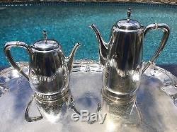 6 Pc Heavy Reed & Barton Sterling Silver Style Coffee / Tea Set Great Condition