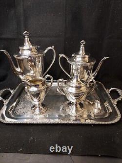 6 Pc Mittletown Silverplated 6 Pc Tea/coffee Set