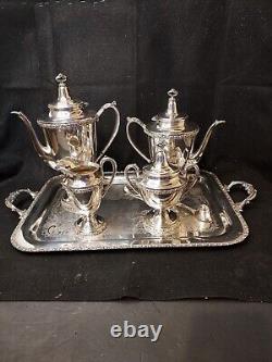 6 Pc Mittletown Silverplated 6 Pc Tea/coffee Set