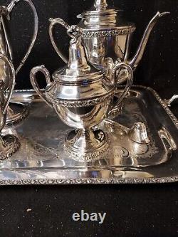 6 Pc Mittletown Silverplated 6 Pc Tea/coffee Set