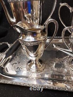 6 Pc Mittletown Silverplated 6 Pc Tea/coffee Set