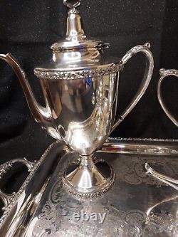 6 Pc Mittletown Silverplated 6 Pc Tea/coffee Set