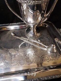 6 Pc Mittletown Silverplated 6 Pc Tea/coffee Set