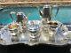 6 Pc Museum Quality Reed Barton Town & Country Sterling Coffee / Tea Set + Tray