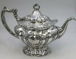 6-Piece Sterling Silver Gorham Chantilly Grand Tea & Coffee Set