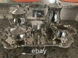 7 Piece Silver Plated Coffee & Tea Set