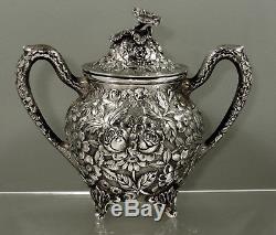 A. G Schultz Sterling Tea Set c1920 H. Mahlers & Sons, Raleigh NC