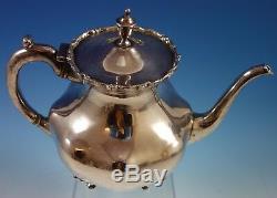 A. Torres Vega Mexican Sterling Silver Tea Set 5pc with Tray (#1701)