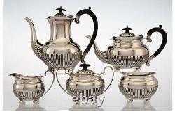 A097 A William Adams Ltd. 5 Piece Sterling Silver Tea and Coffee Set, Birmingham