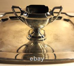 ANTIQUE FRANK SMITH STERLING SILVER TEA SET with TRAY #3939 1335 GRAMS