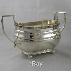 ANTIQUE GEORGIAN 1780 STYLE HEAVY SOLID STERLING SILVER TEA SET 1187 g