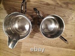 ANTIQUE VICTORIAN 4 Piece EPNS Silver Plated Tea & Coffee Set EXCELLENT HEAVY