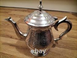 ANTIQUE VICTORIAN 4 Piece EPNS Silver Plated Tea & Coffee Set EXCELLENT HEAVY