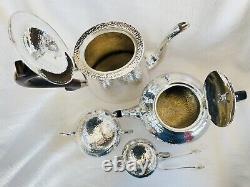 ARTS AND CRAFTS PERIOD TEA & COFFEE SET WITH TRAY J B Chatterley, c1910