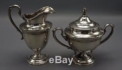 American Hunt Silver 4 Piece Old Sterling Silver Full Tea Set
