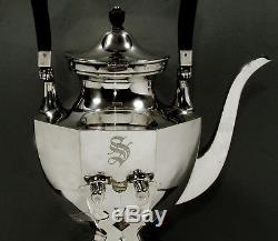American Sterling Tea Set Kettle & Stand COLONIAL 63 OZ