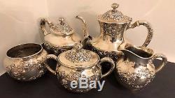 Antique (1899) Sterling Silver Gorham Tea/Coffee Set (A3550)