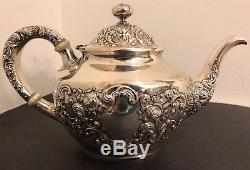 Antique (1899) Sterling Silver Gorham Tea/Coffee Set (A3550)