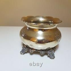 Antique 1930s Silver Plated Rococo Tea And Coffee Set HMS EPNS, Bowl, Jug, Pot