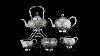 Antique 19thc Chinese Export Solid Silver Tea Service Wang Hing C 1890