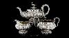 Antique 19thc Regency Solid Silver 3 Piece Pheasant Tea Set London C 1824