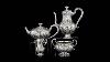 Antique 19thc Victorian Solid Silver Tea Set Coffee Set Hunt Roskell C 1866