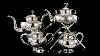 Antique 20thc Chinese Solid Silver Large 5 Piece Tea Service C 1910