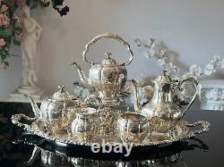 Antique 6 piece Sheffield silver plated Tea Set